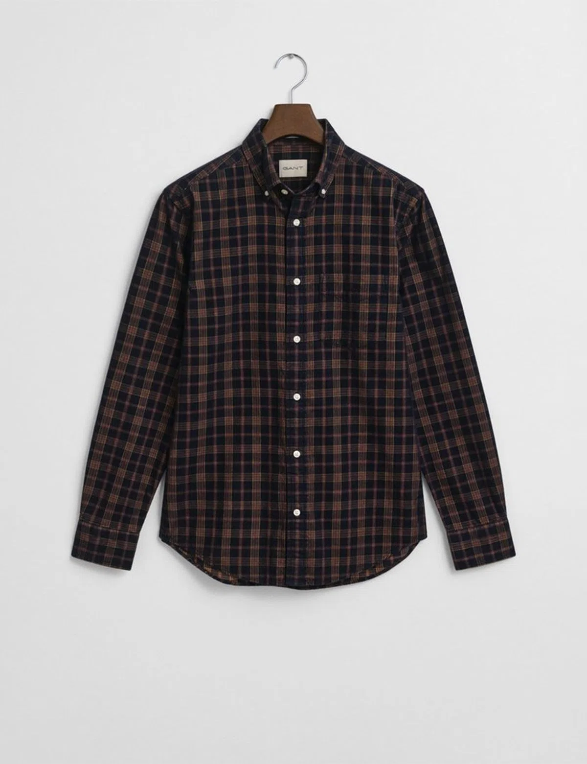 Corduroy Check Blue Shirt