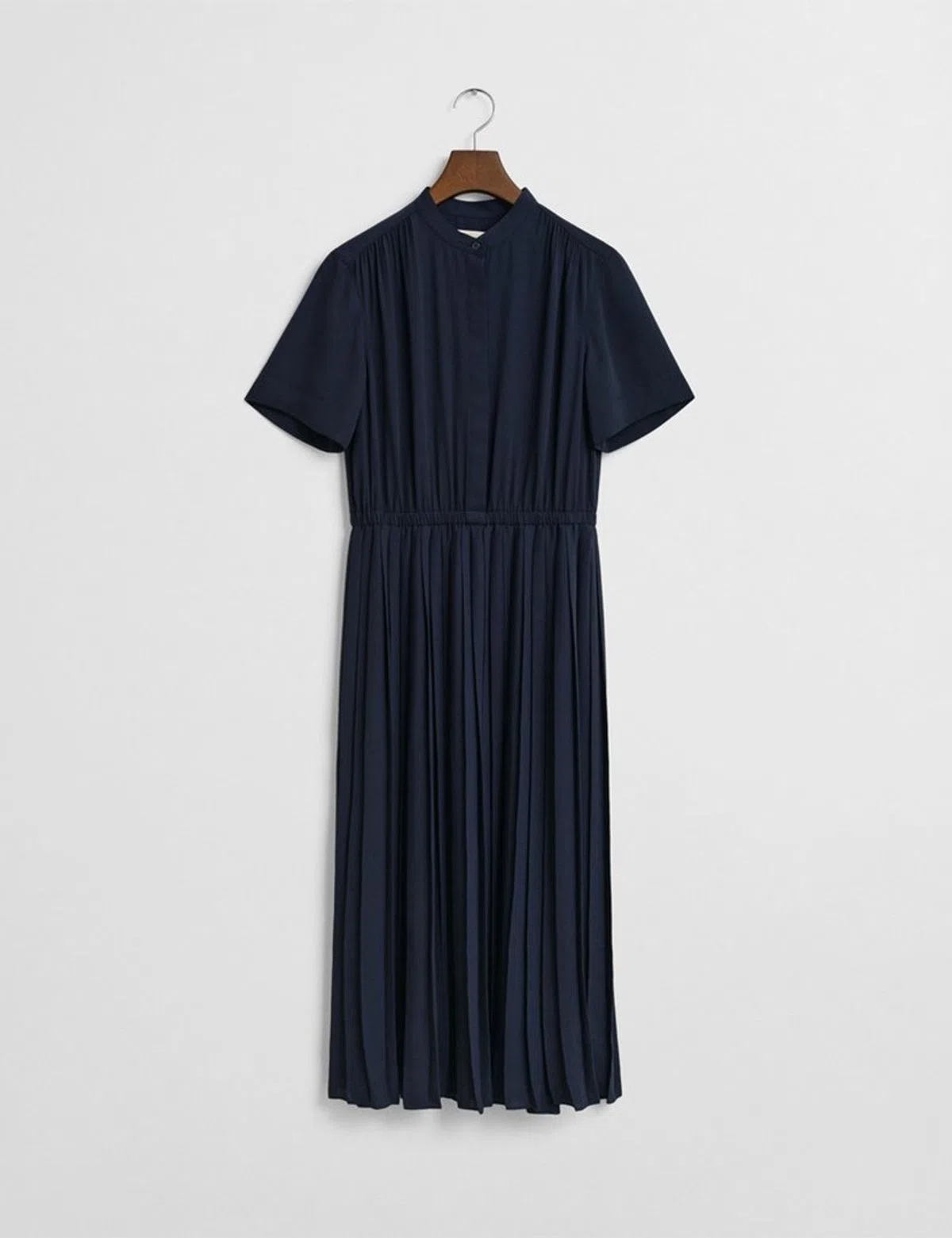 Robe Midi Plissée Bleue