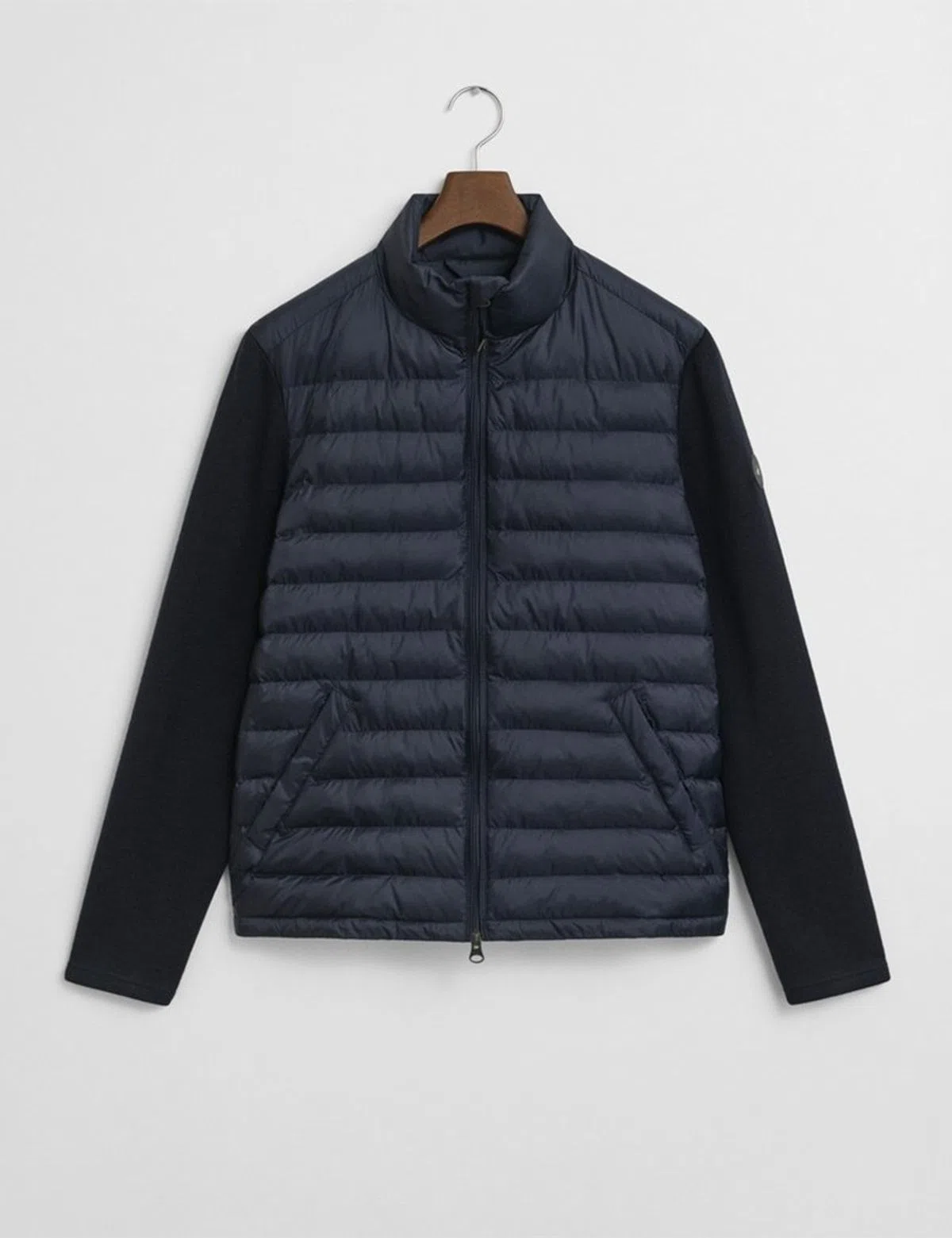Blue Mixed Media Coat