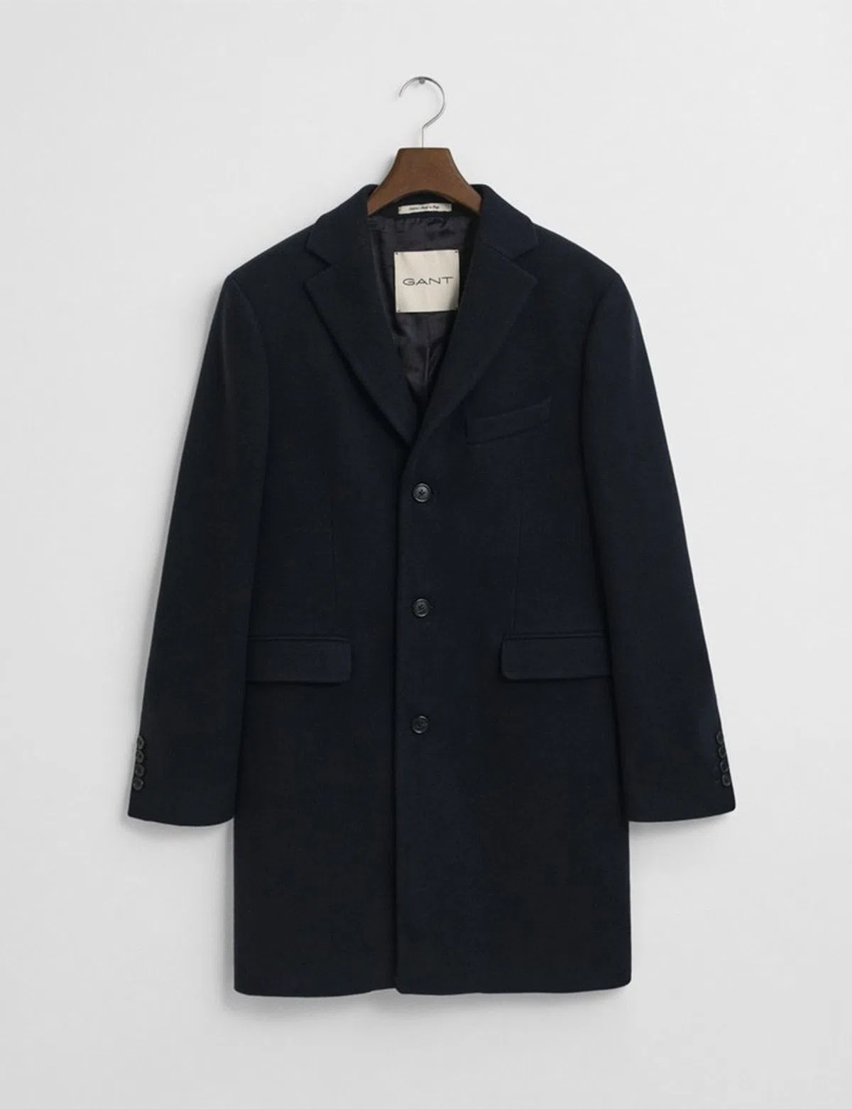 Manteau en Laine Classique Bleu