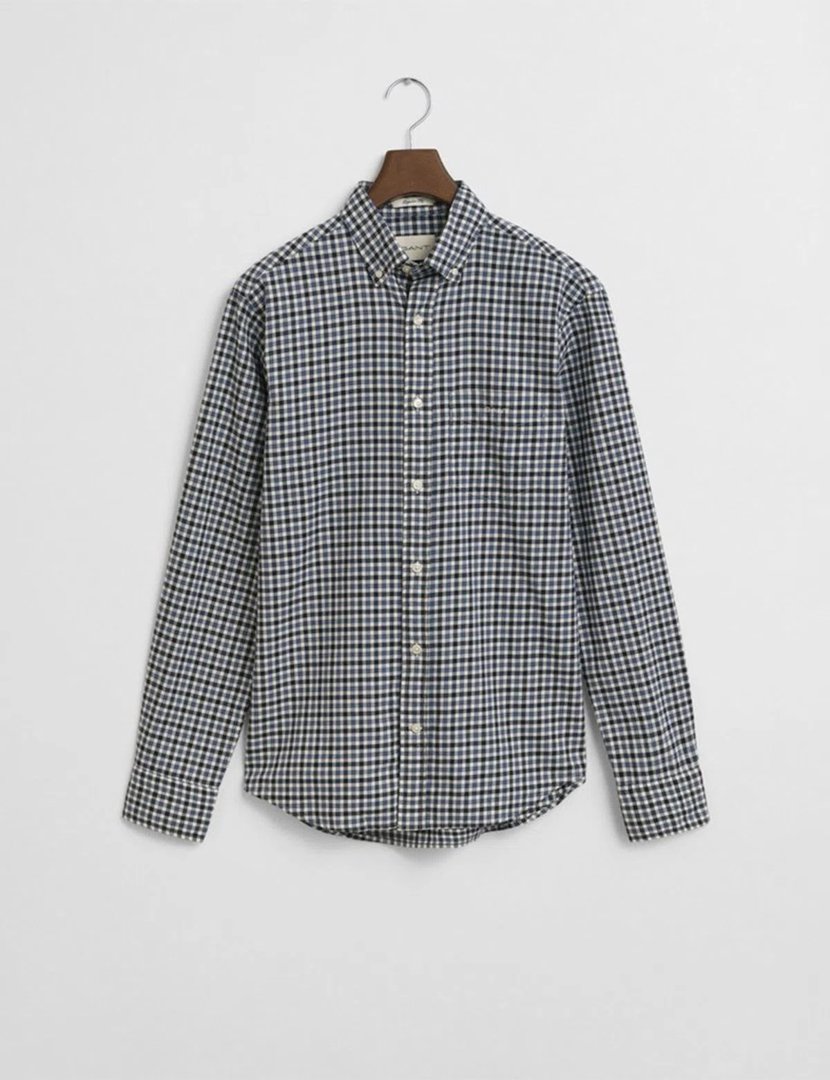 Twill Gingham Blue Shirt