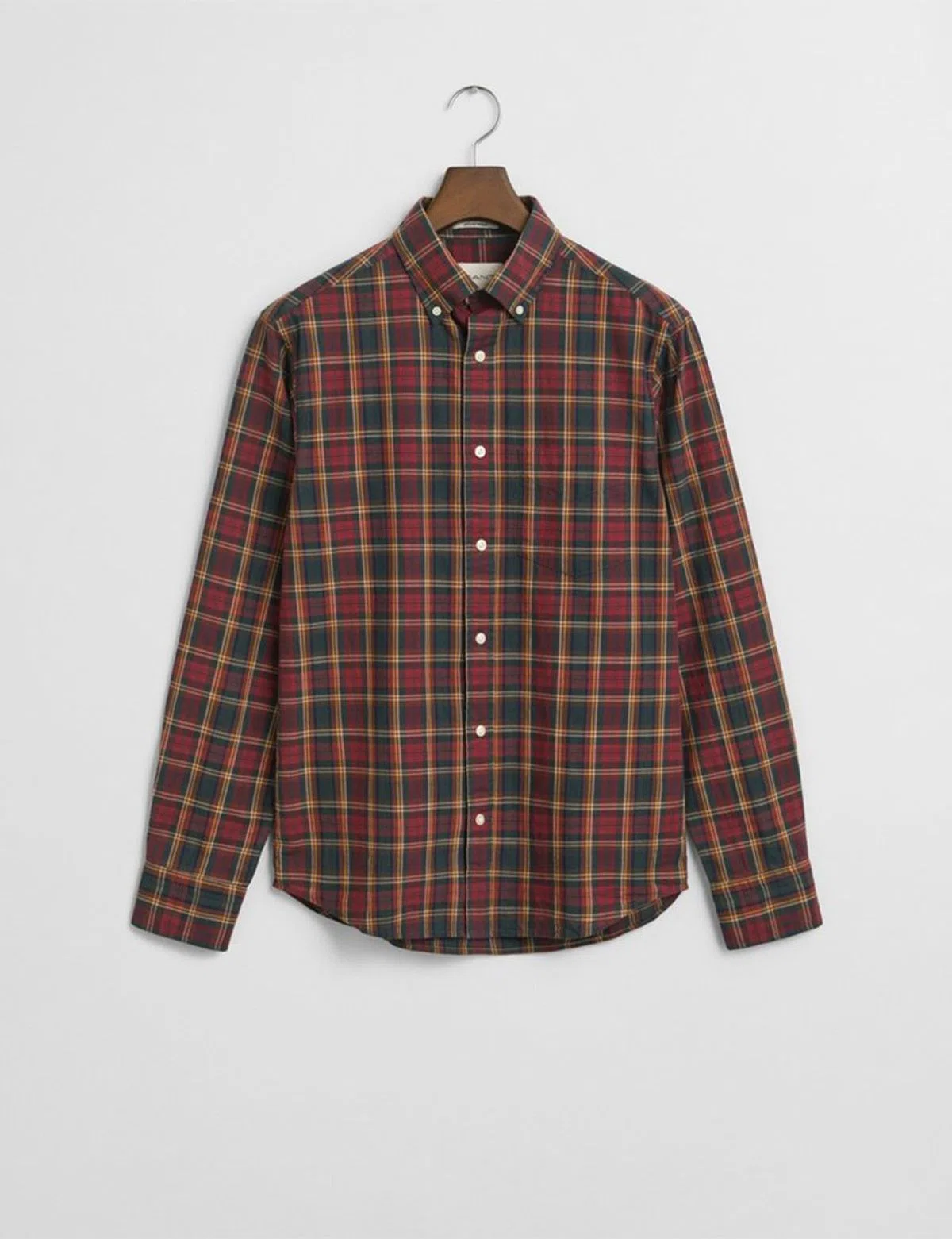 Camisa Reg Archive Poplin Check Vermelho