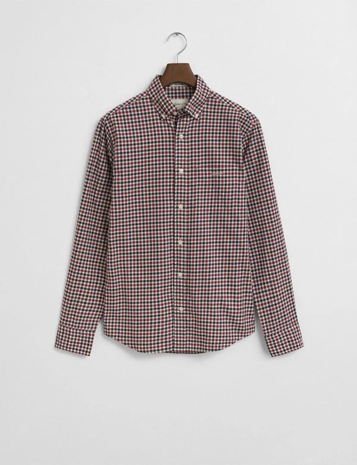 Red Gingham Twill Shirt