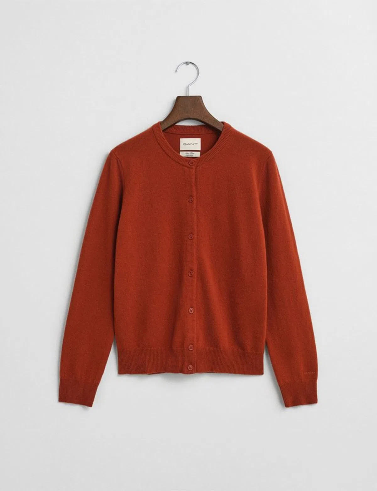Cardigan de lã fina Vermelho