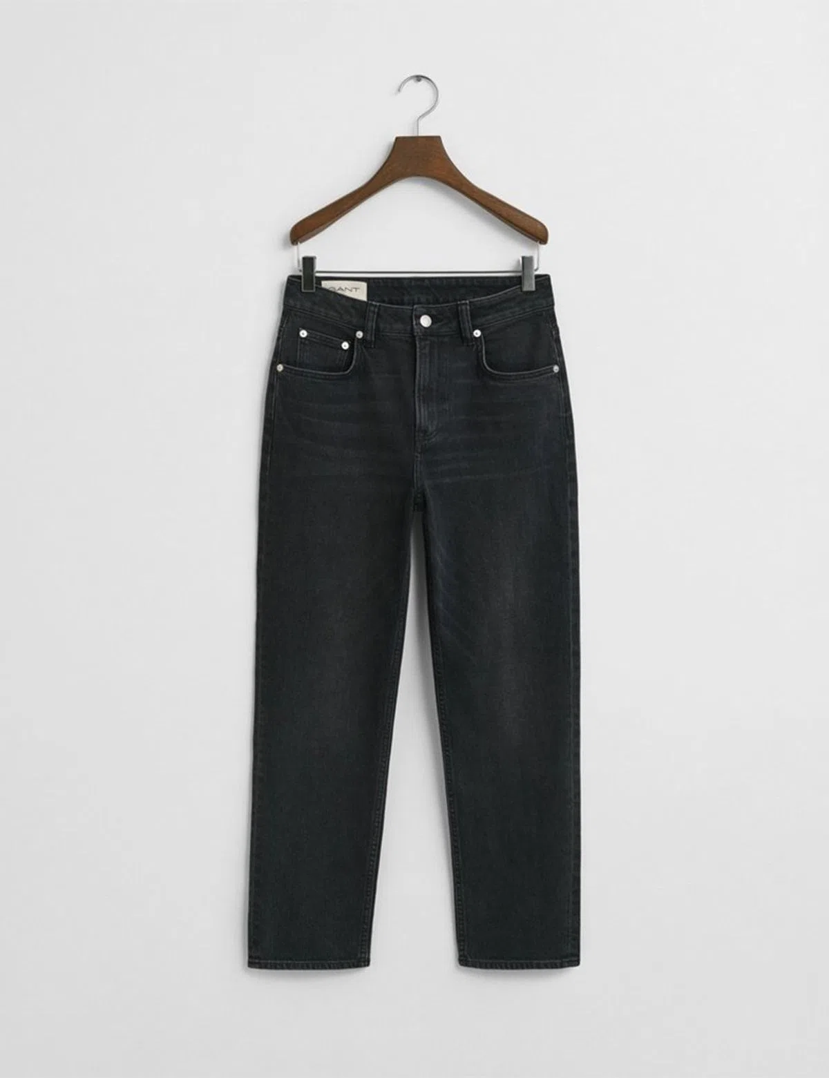 Straight Cropped Black Jeans