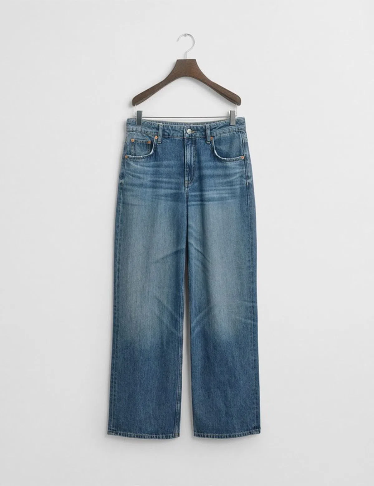 Pantalons en Jean Relaxed Bleu
