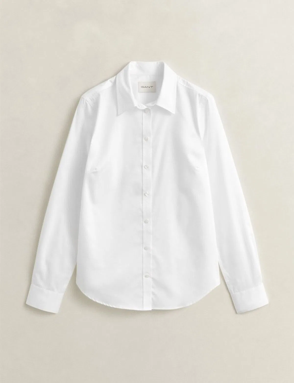 Chemise en satin slim fit Blanche
