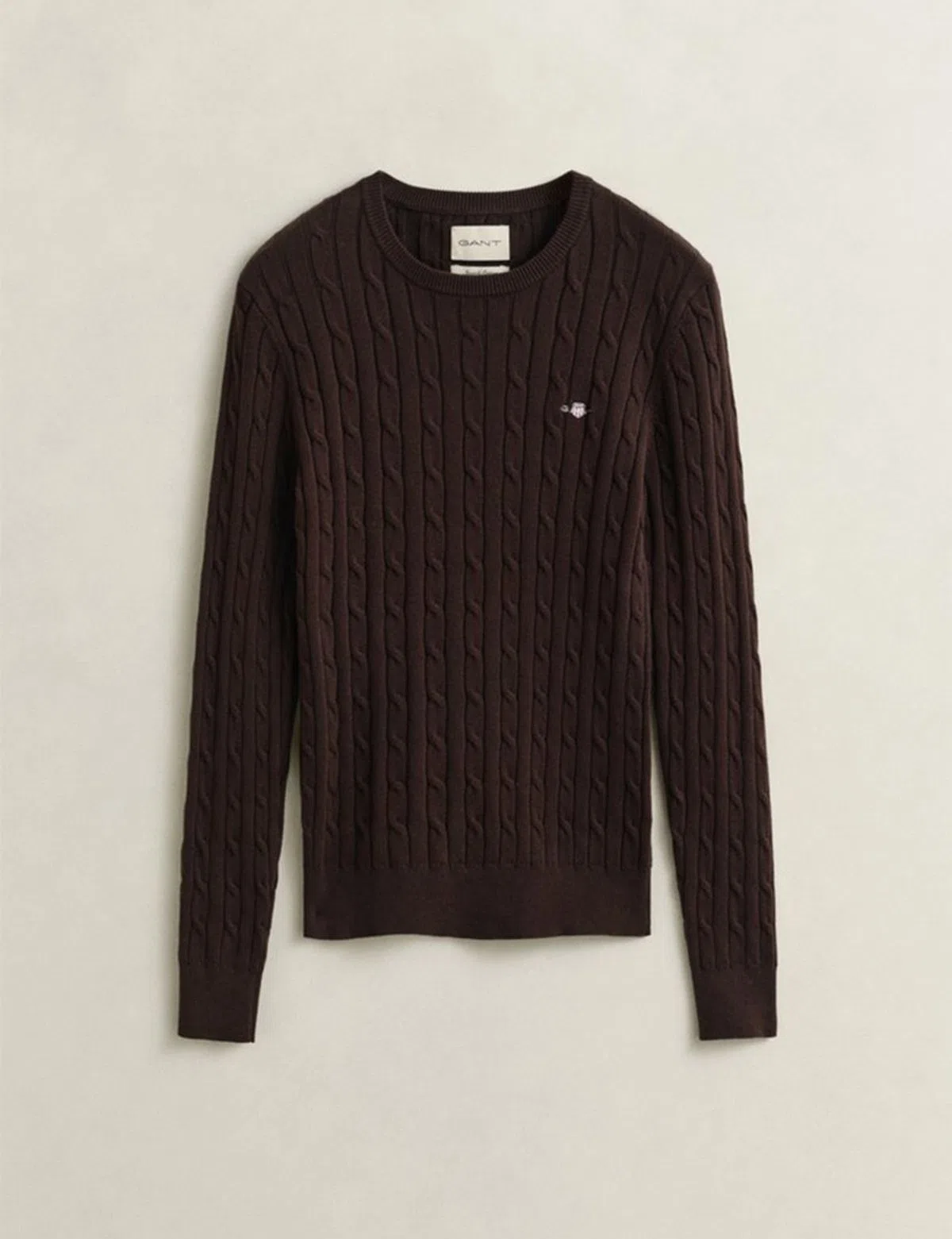 Pull en tricot marron
