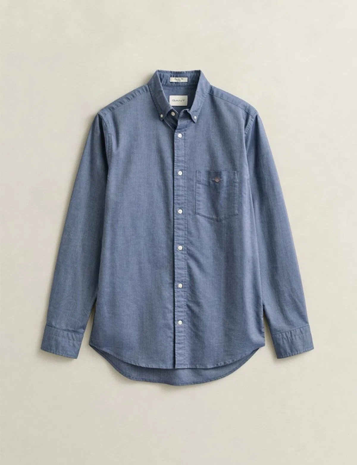 Camisa Regular Fit Classic Oxford Azul