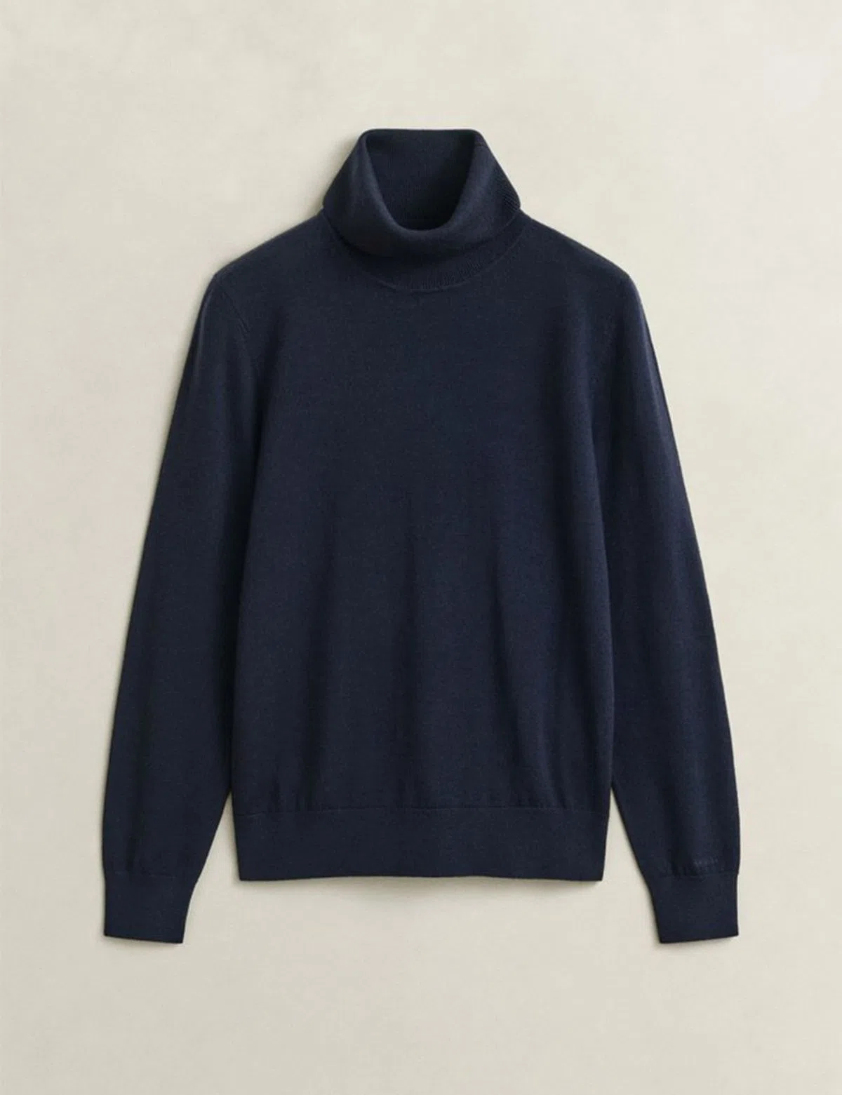 Blue High Neck Sweater