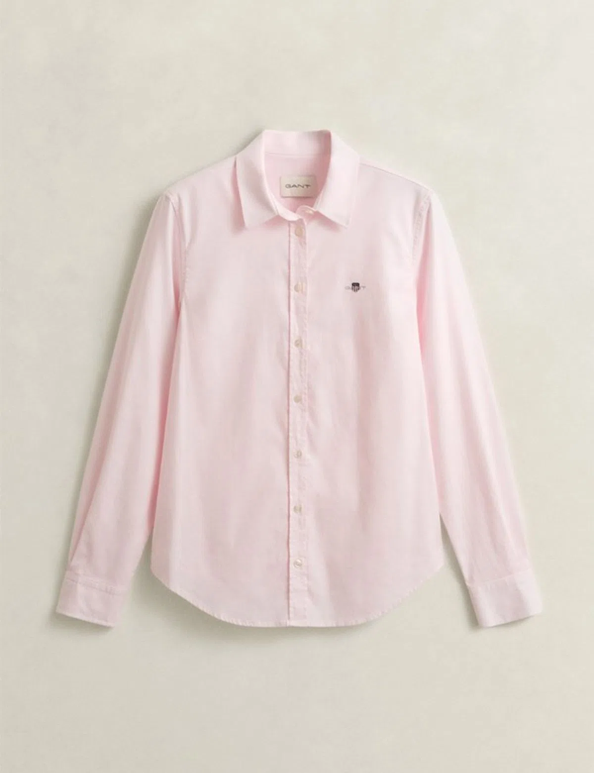 Camisa Slim Stretch Oxford Rosa