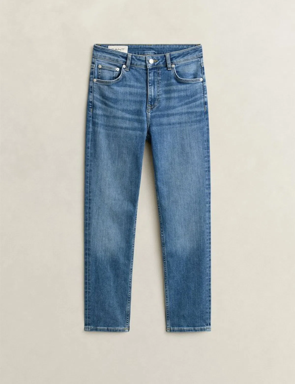 Jeans Cropped Slim Bleu