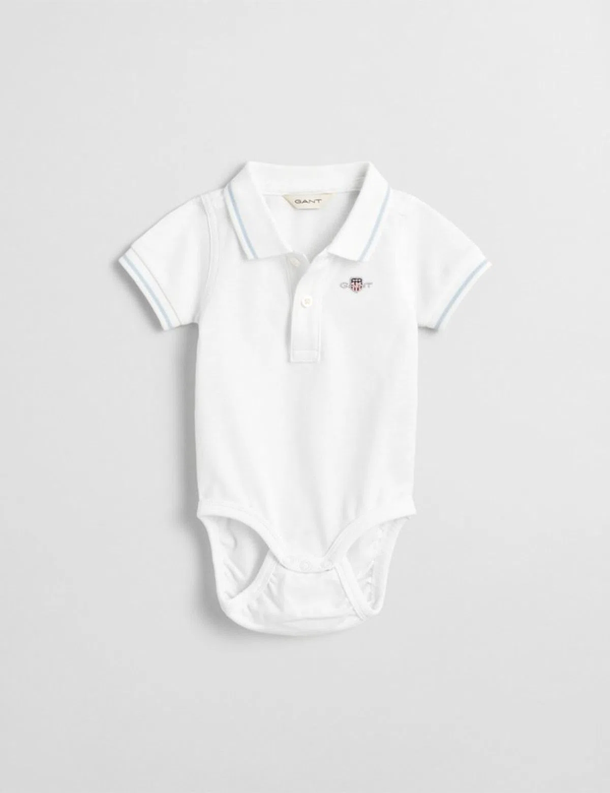 Body de Manga Corta Bebé Blanco