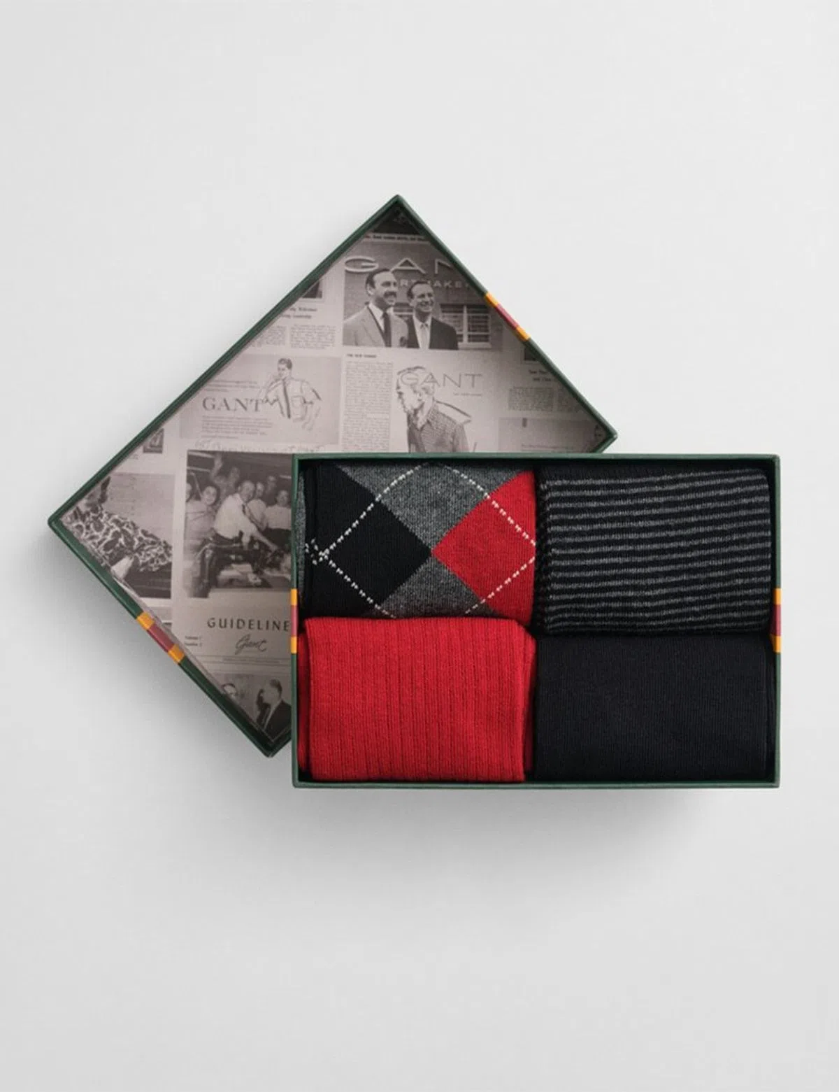 Pack 4 Meias Argyle And Stripe