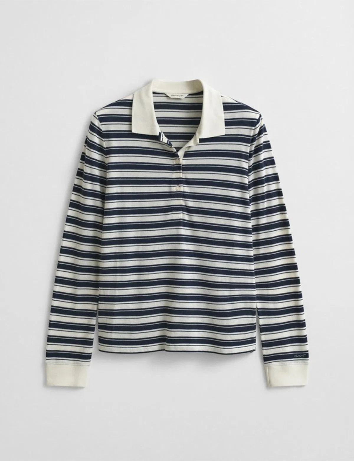 Beige Long Sleeve Polo