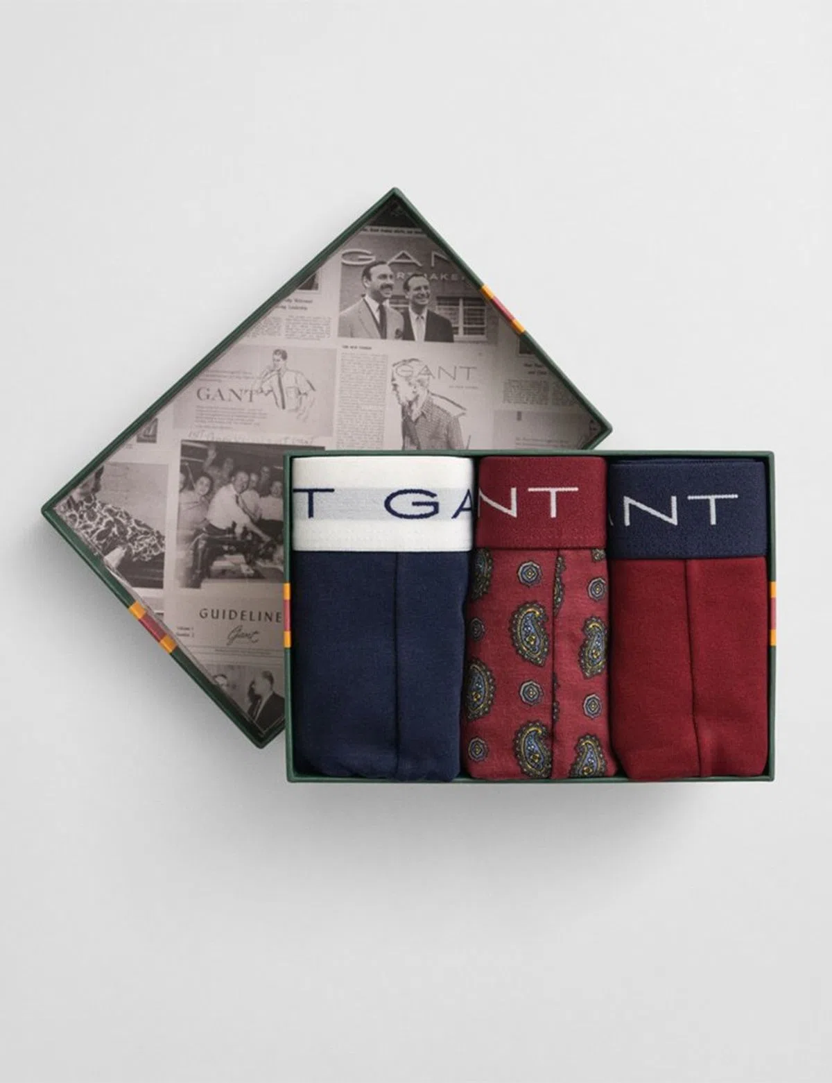 Pack 3 Trunks Paisley Print
