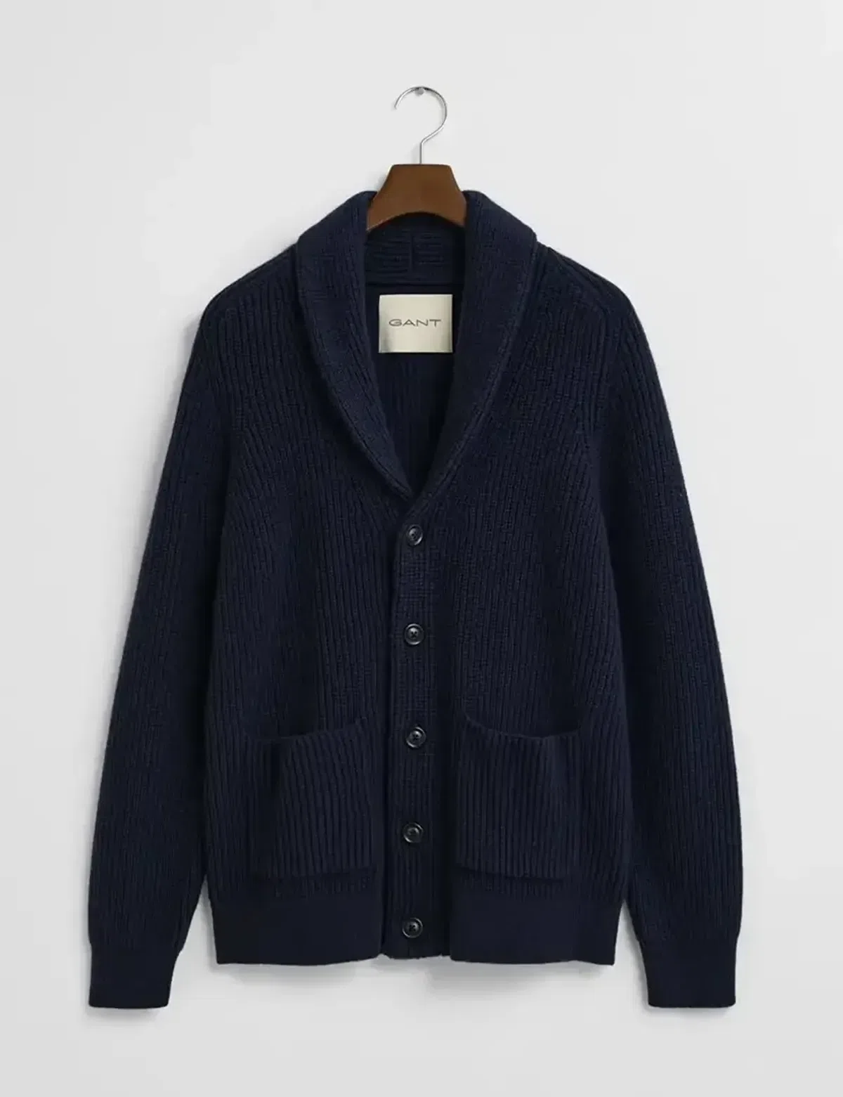 Cardigan de lã Azul