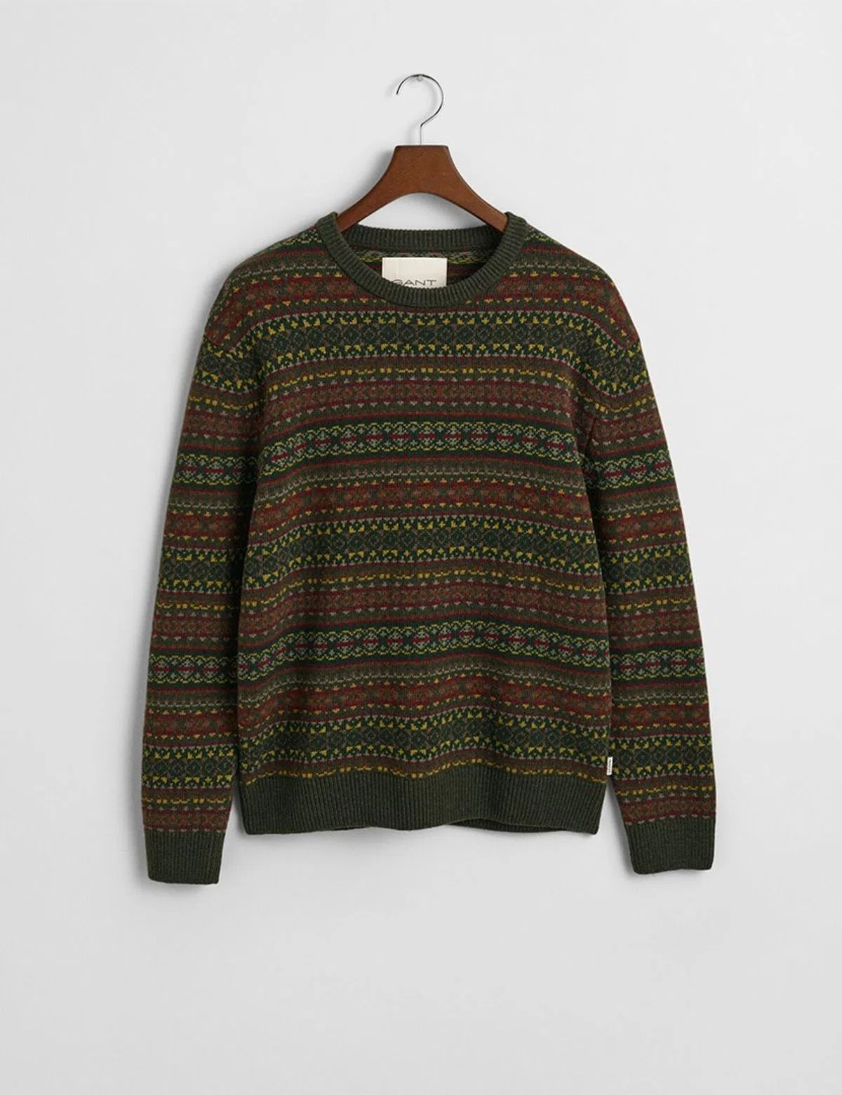 Green Fair Isle Knitted Sweater