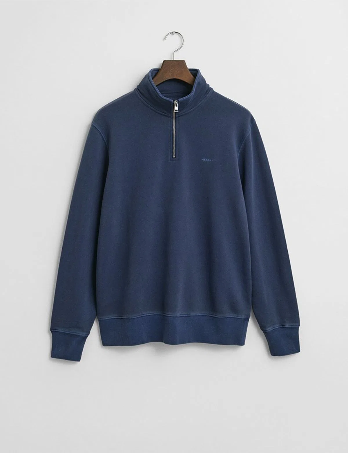 Sweatshirt com meio fecho Sunfaded Azul
