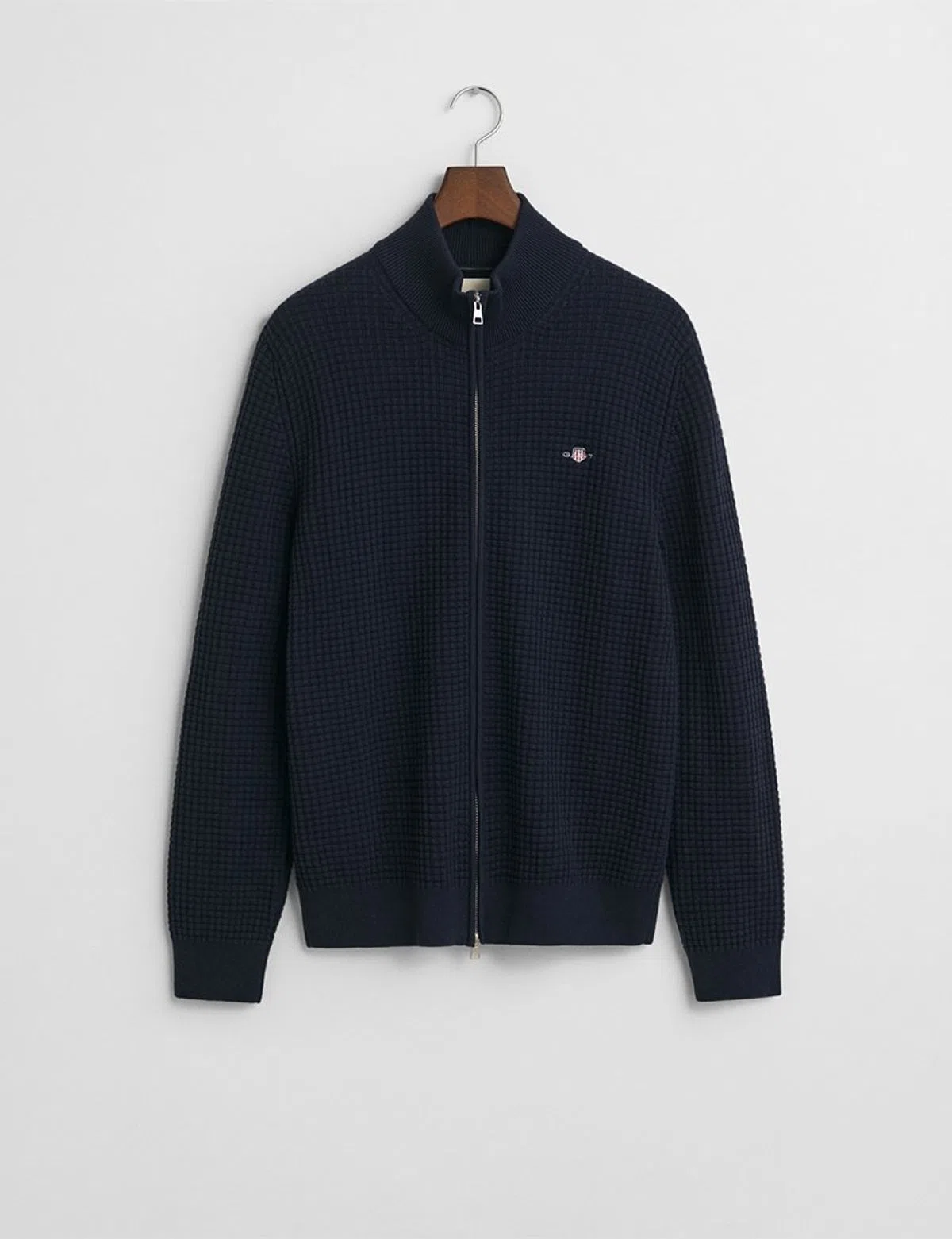 Cardigan com fecho Azul