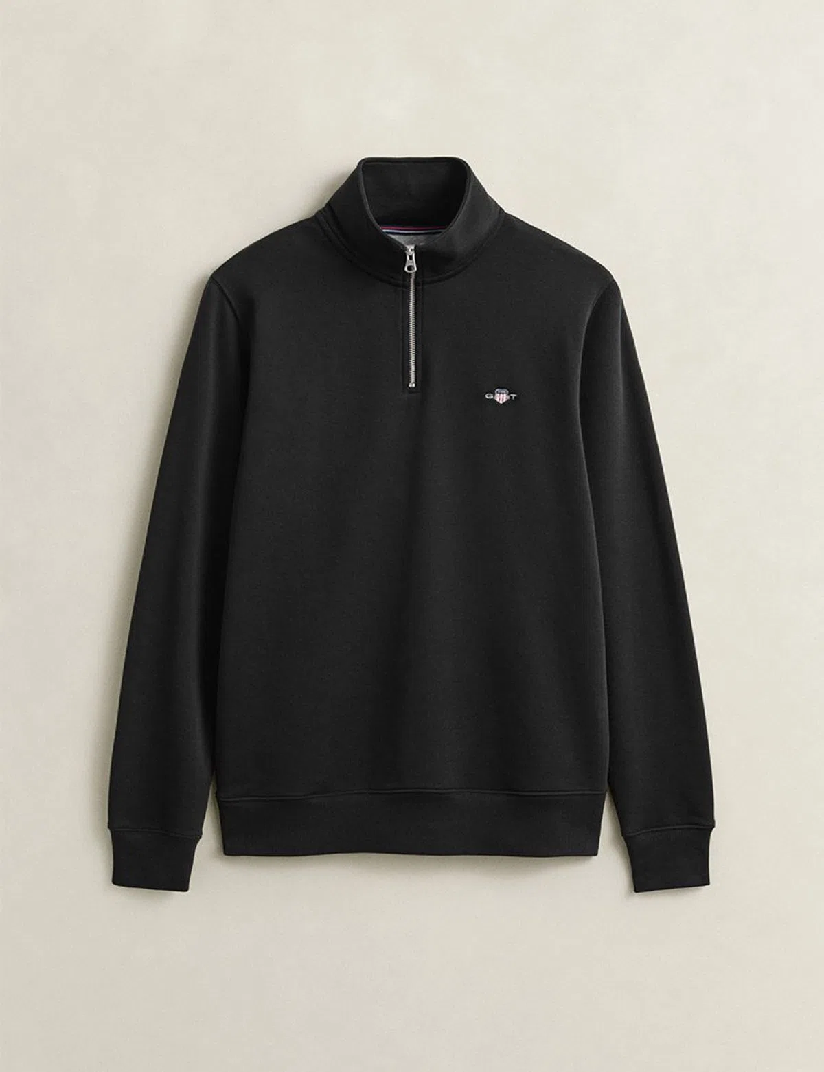 Sweatshirt com meio fecho Reg Shield Preto