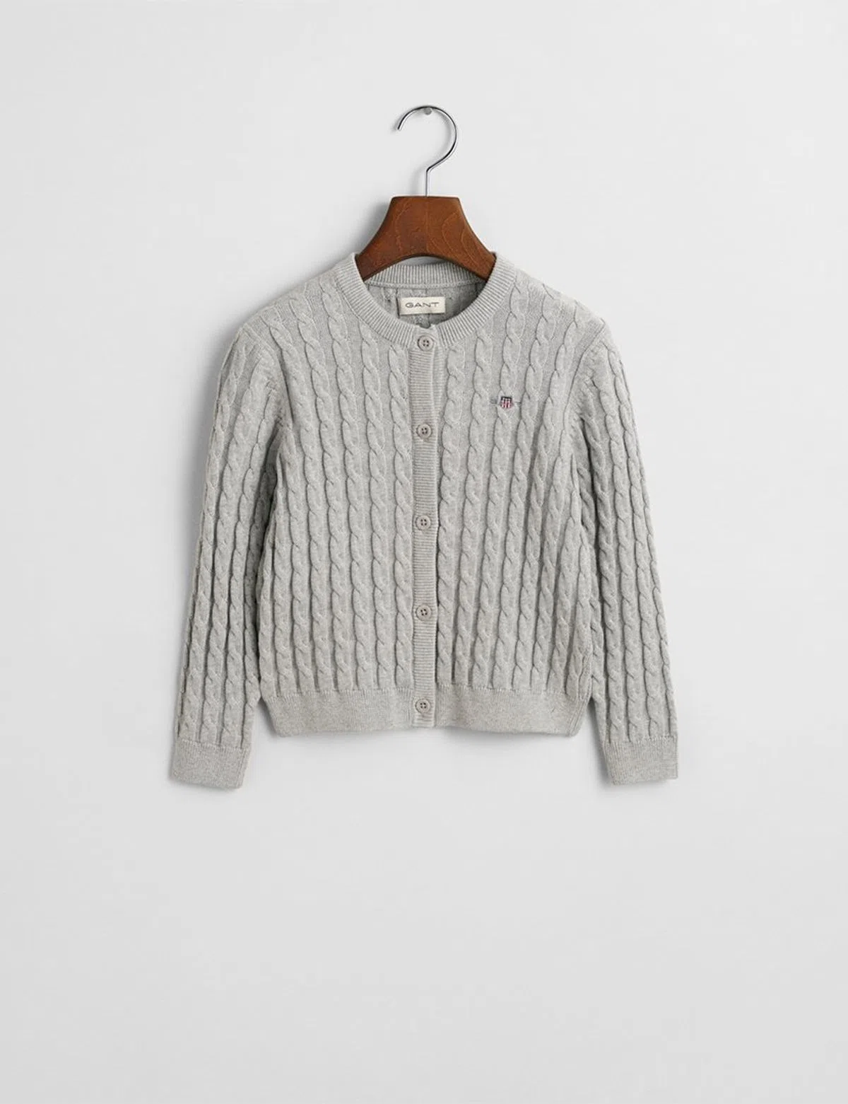 Cardigan de malha Cinzento