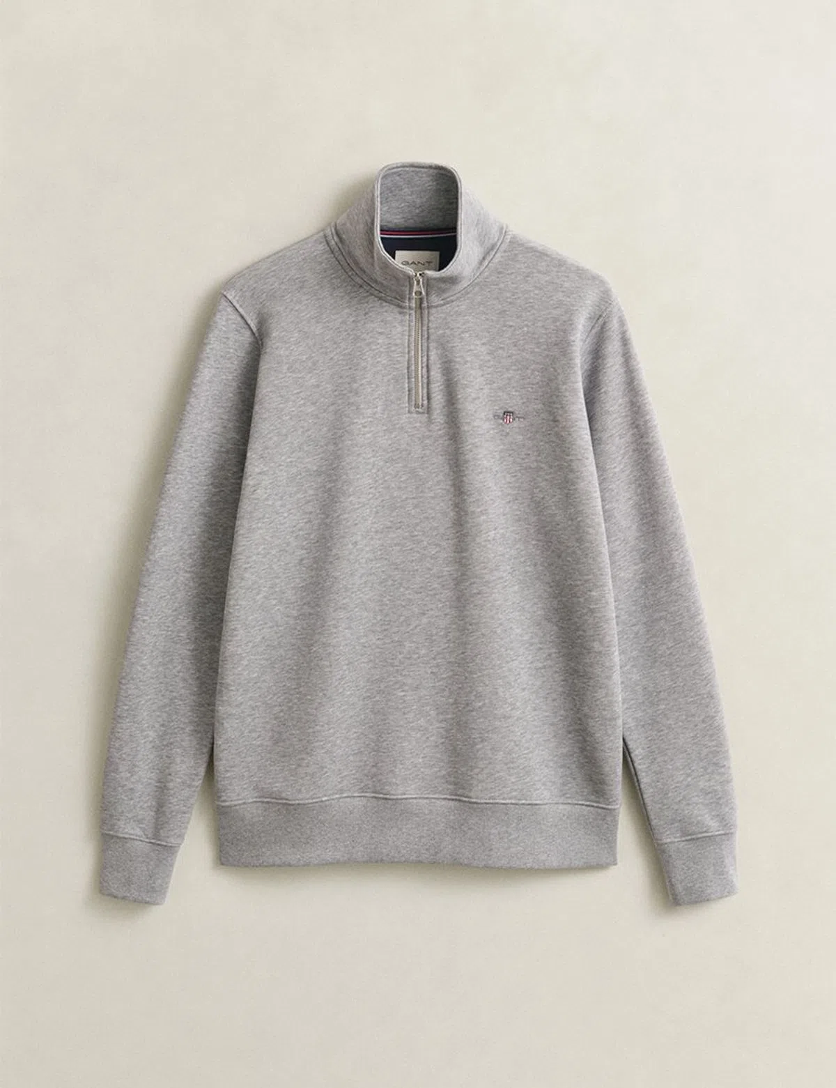 Sweatshirt com meio fecho Reg Shield Cinzento
