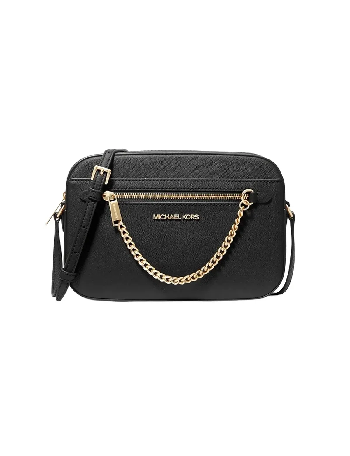Jet Set Large Saffiano Leather Crossbody Bag