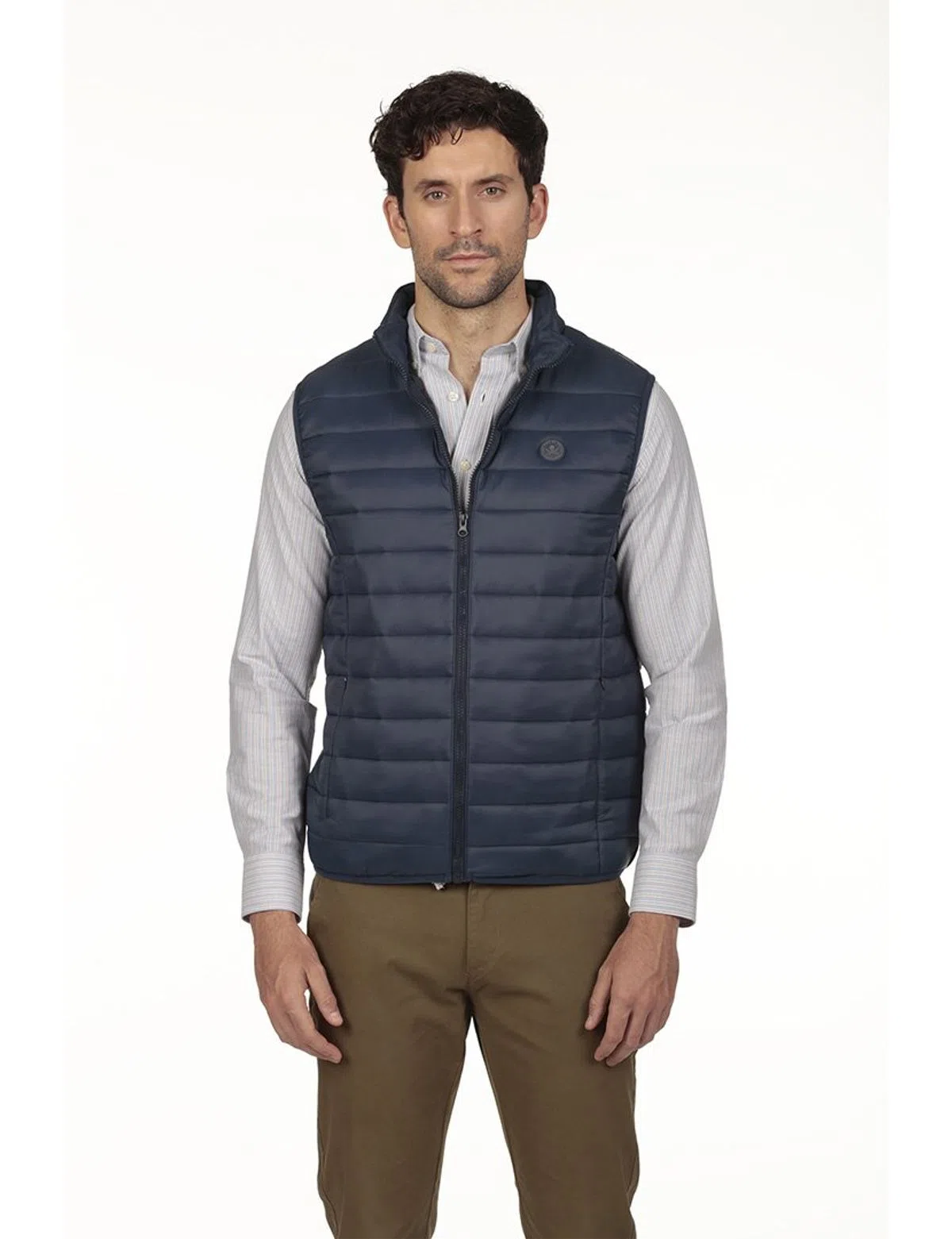 Regular Padded Vest Blue