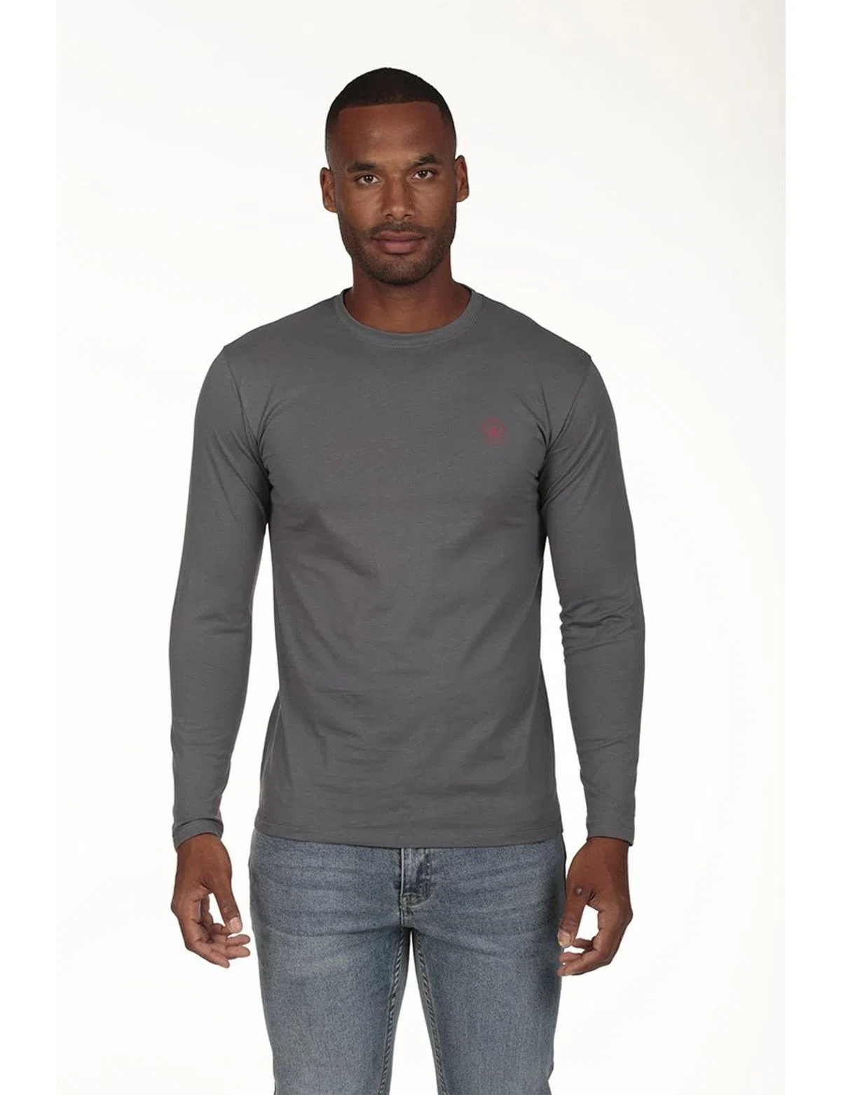 Camisola logo Regular Cinzento