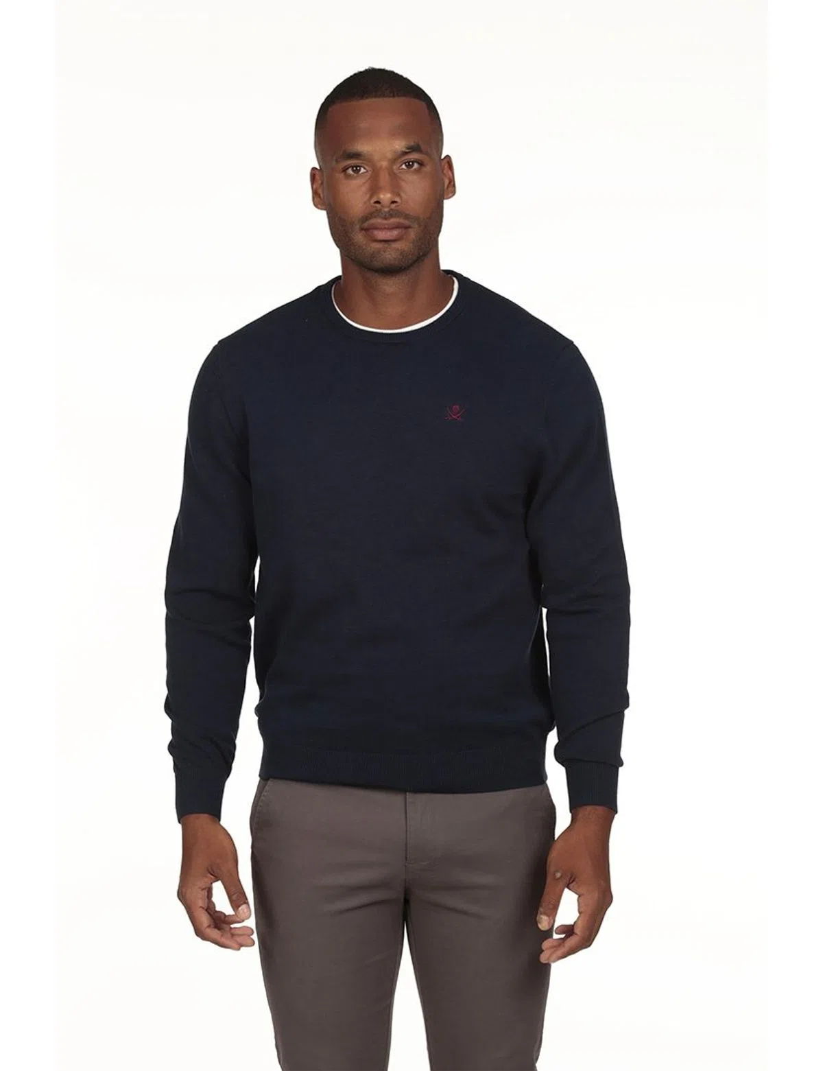 Jersey de Cuello Regular Azul