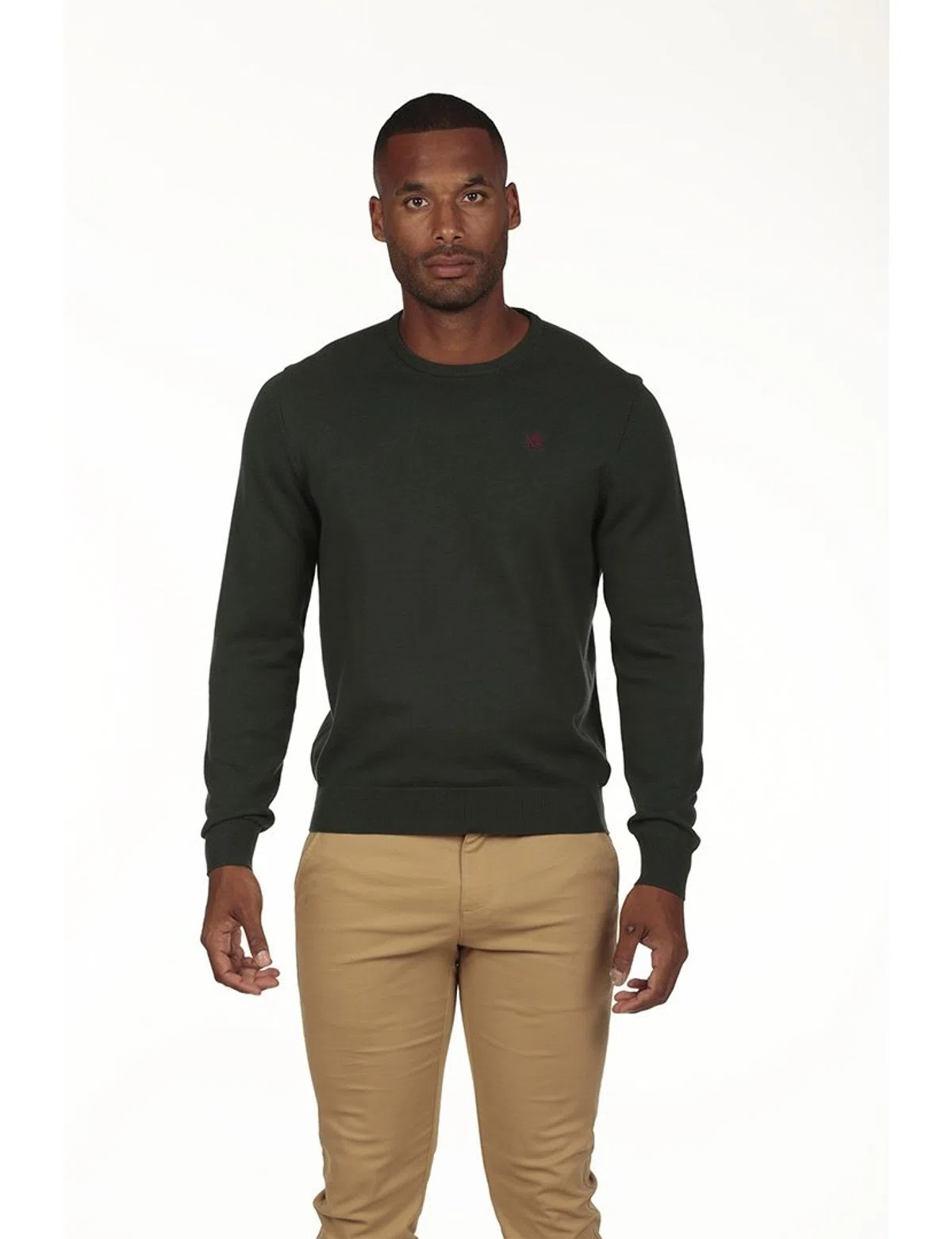 Regular Neck Sweater Dark Green