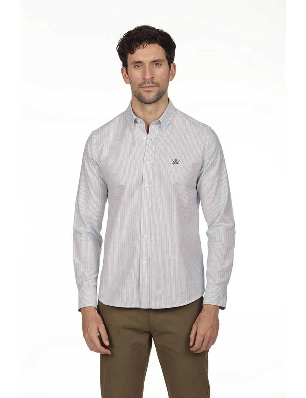 Camisa Oxford Regular Azul