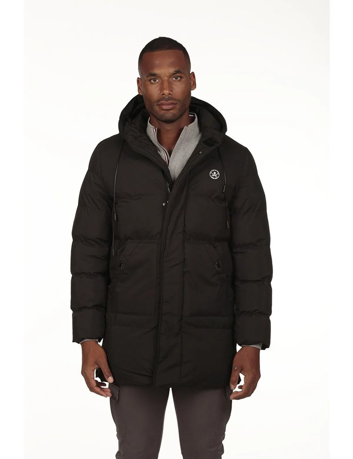 Parka 3/4 Regular Negra