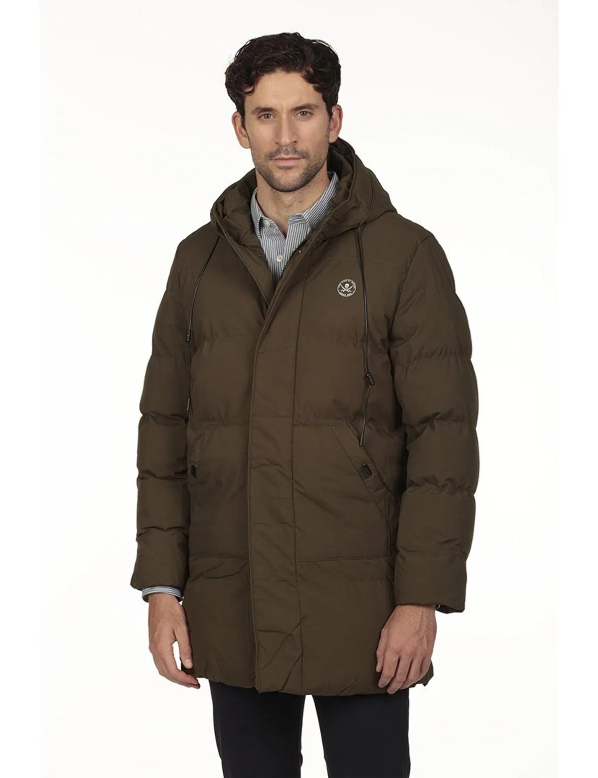 Parka Regular Verde 3/4