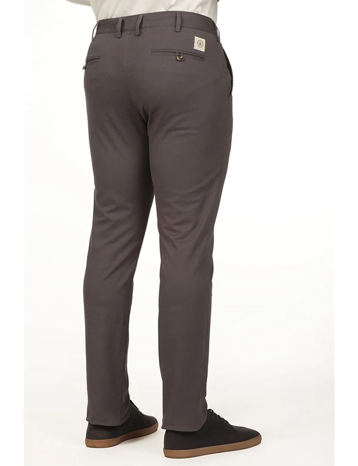 Calças Chino Regular Cinza