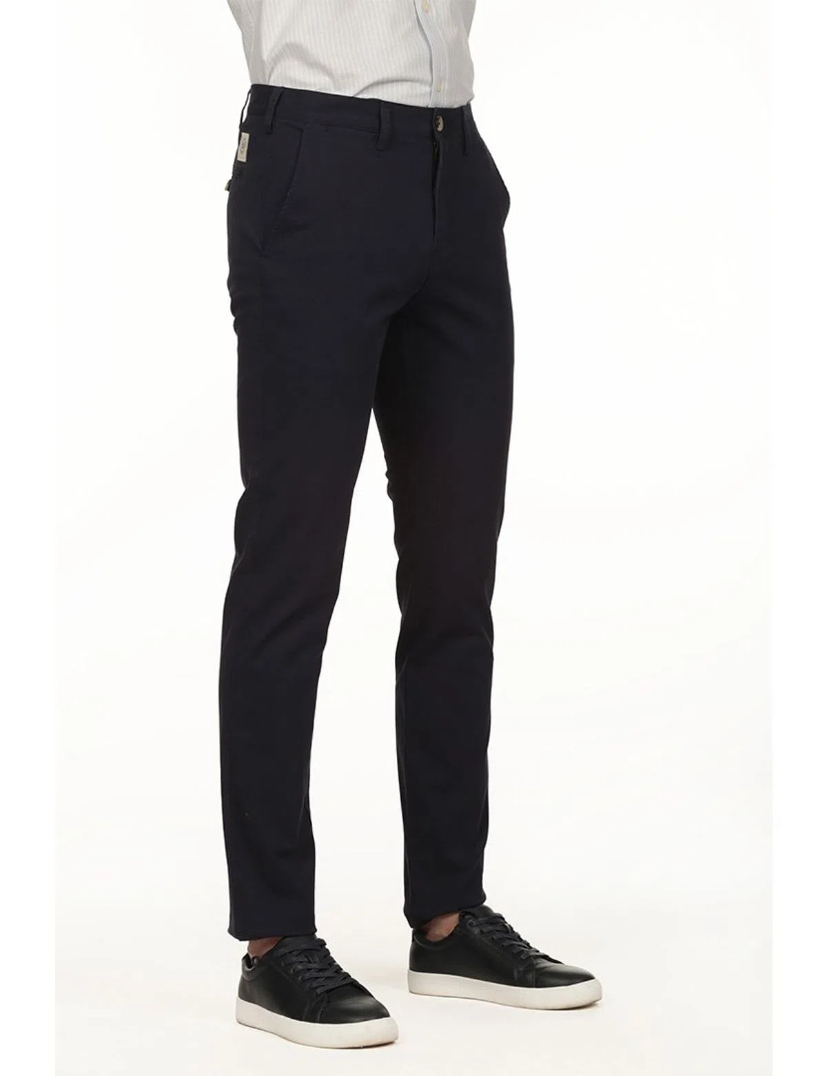 Calças Chino Regular Azul