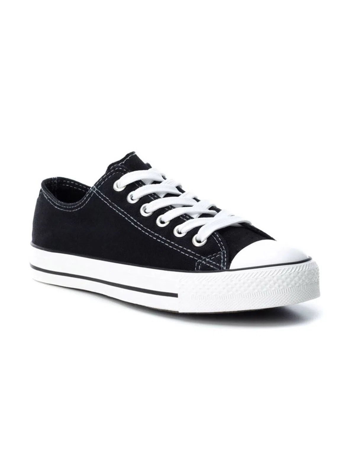 Women's Black Canvas Sneakers