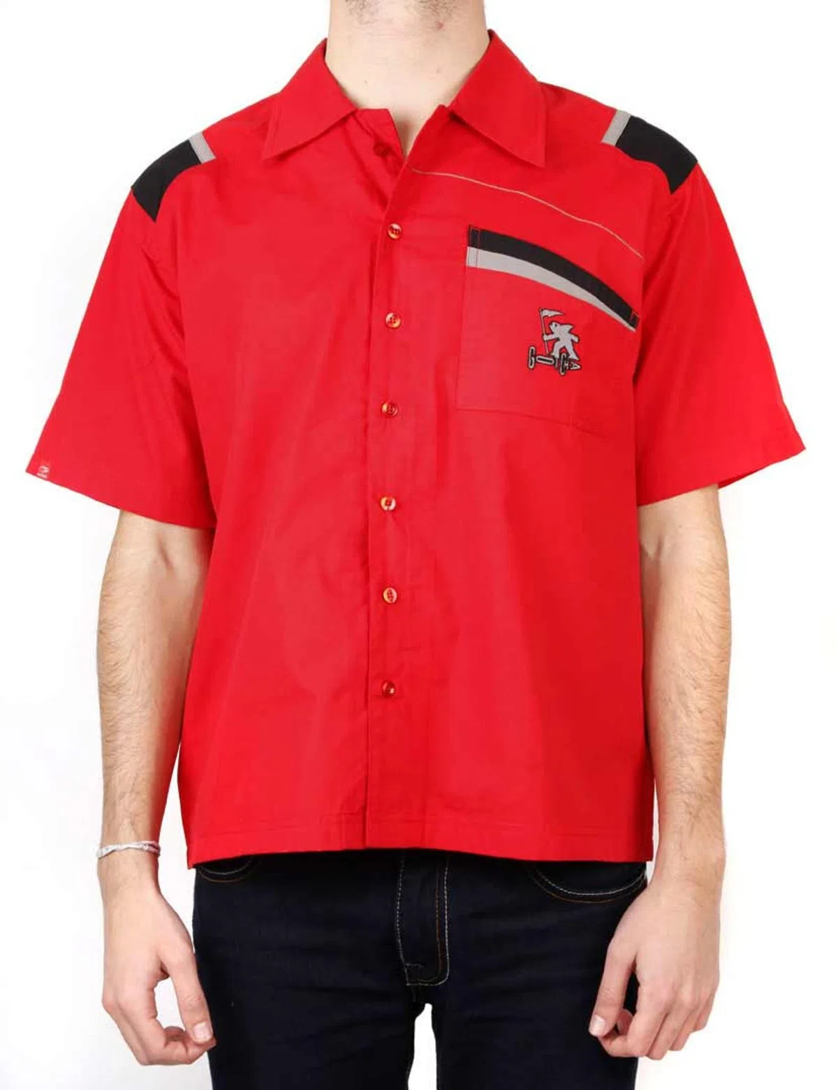 Camisa manga curta Vermelha