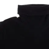 Camisola de Gola Alta Cropped Menina Preto