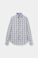 Camisa xadrez regular fit Azul
