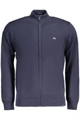 Cardigan with Zip Blue