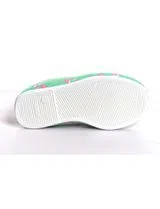 Espadrilles Imprimé Flamants Roses Vert