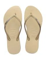 Chinelos Slim Sparkle II Bege
