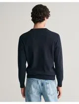 Navy Blue Crew Neck Sweatshirt