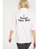 Lettering Shirt White Back
