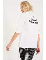 Lettering Shirt White Back