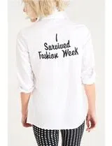 Lettering Shirt White Back