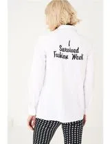Lettering Shirt White Back