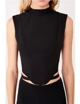 Black Cowl Top